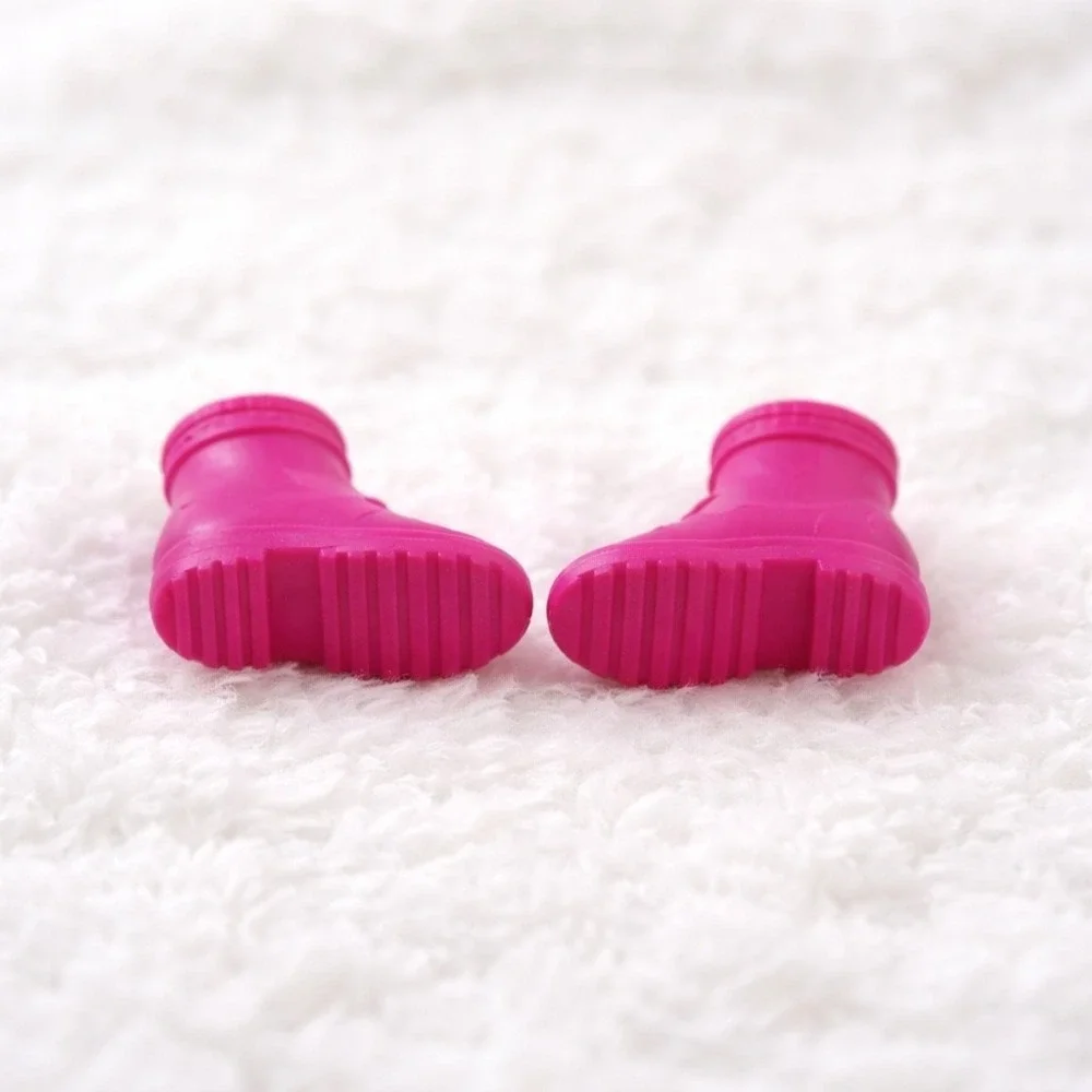 Barbie Doll Pink‎ Combat Boots Accessory Lace Up Style Toy Replacement Pair